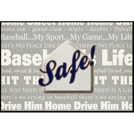Carolines Treasures Safe at Home Indoor or Outdoor Mat SB3079JMAT